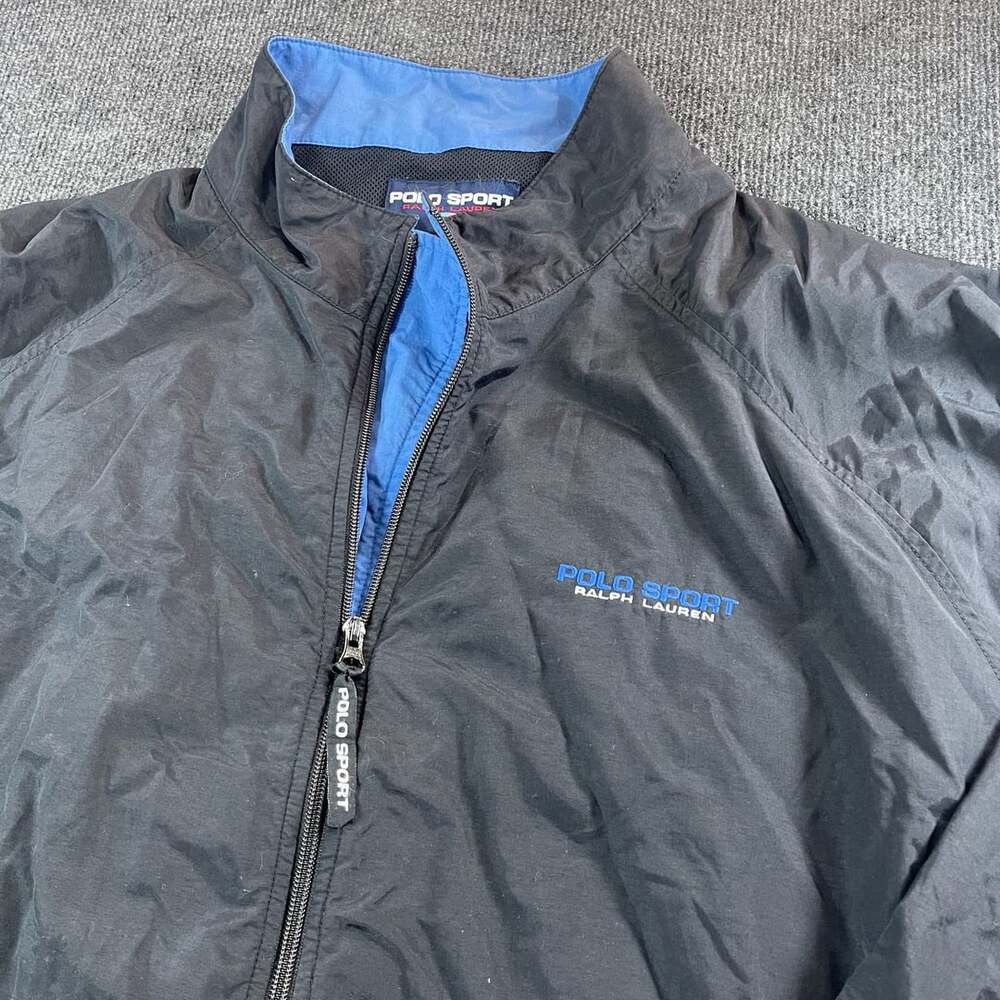 Polo Sport Ralph Lauren Windbreaker Jacket 3XLT Tall Black Blue